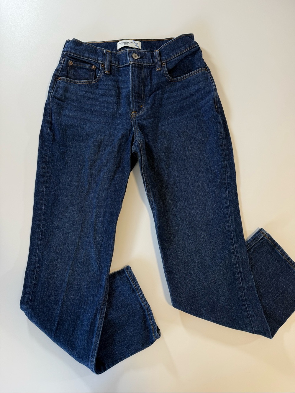Abercrombie & Fitch The 90’s Straight Mid Rise Jeans Curve Love 26S